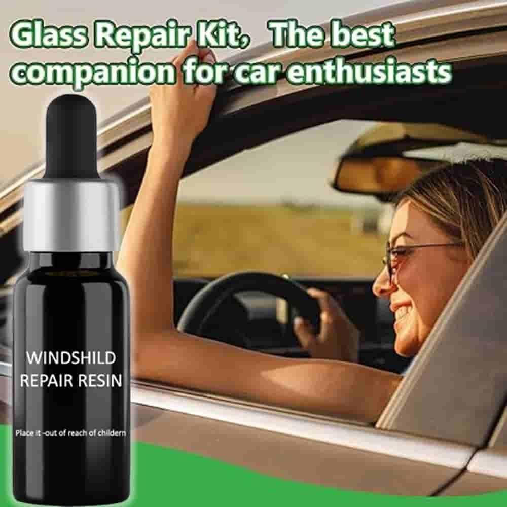Car Windshield Glass Crack Repair Kit – Quick & Easy DIY Glass Repair Resin (Pack of 2)