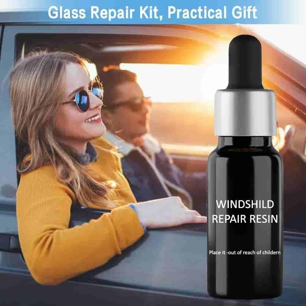 Car Windshield Glass Crack Repair Kit – Quick & Easy DIY Glass Repair Resin (Pack of 2)