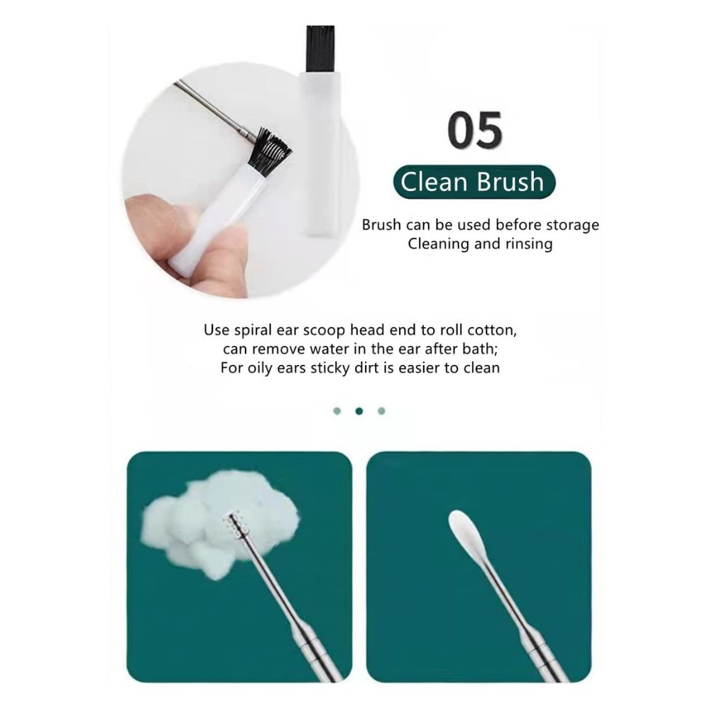 Stainless Steel Ear Wax Removal Kit (6 Pcs)