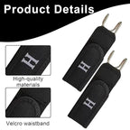 Buckleless Elastic Belt | Invisible No-Buckle Stretch Belt with Metal Hooks for Men &amp; Women (2Pcs)