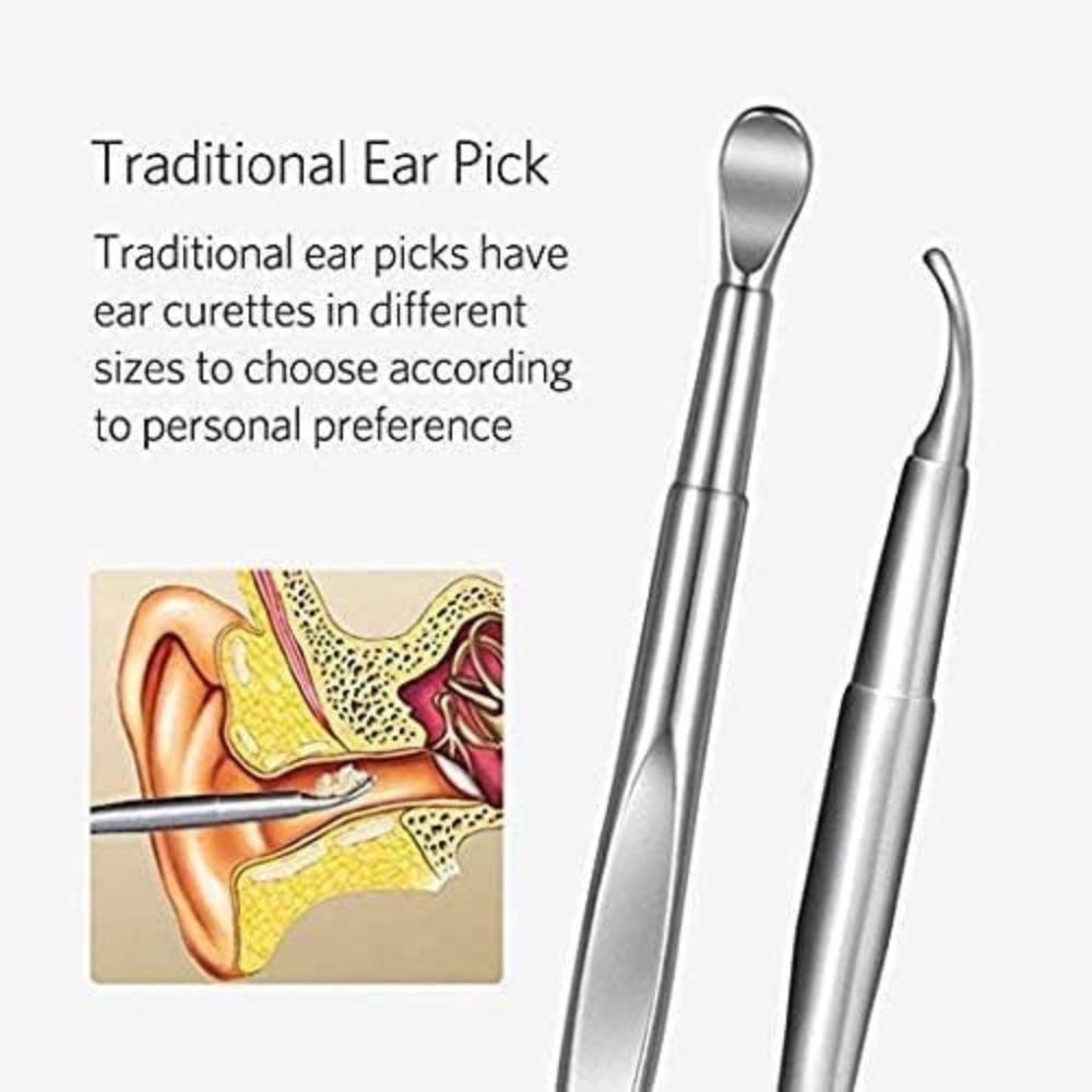 Stainless Steel Ear Wax Removal Kit (6 Pcs)