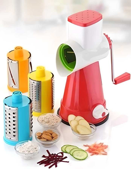 4 in 1 Rotary Drum Vegetable Grater & Slicer