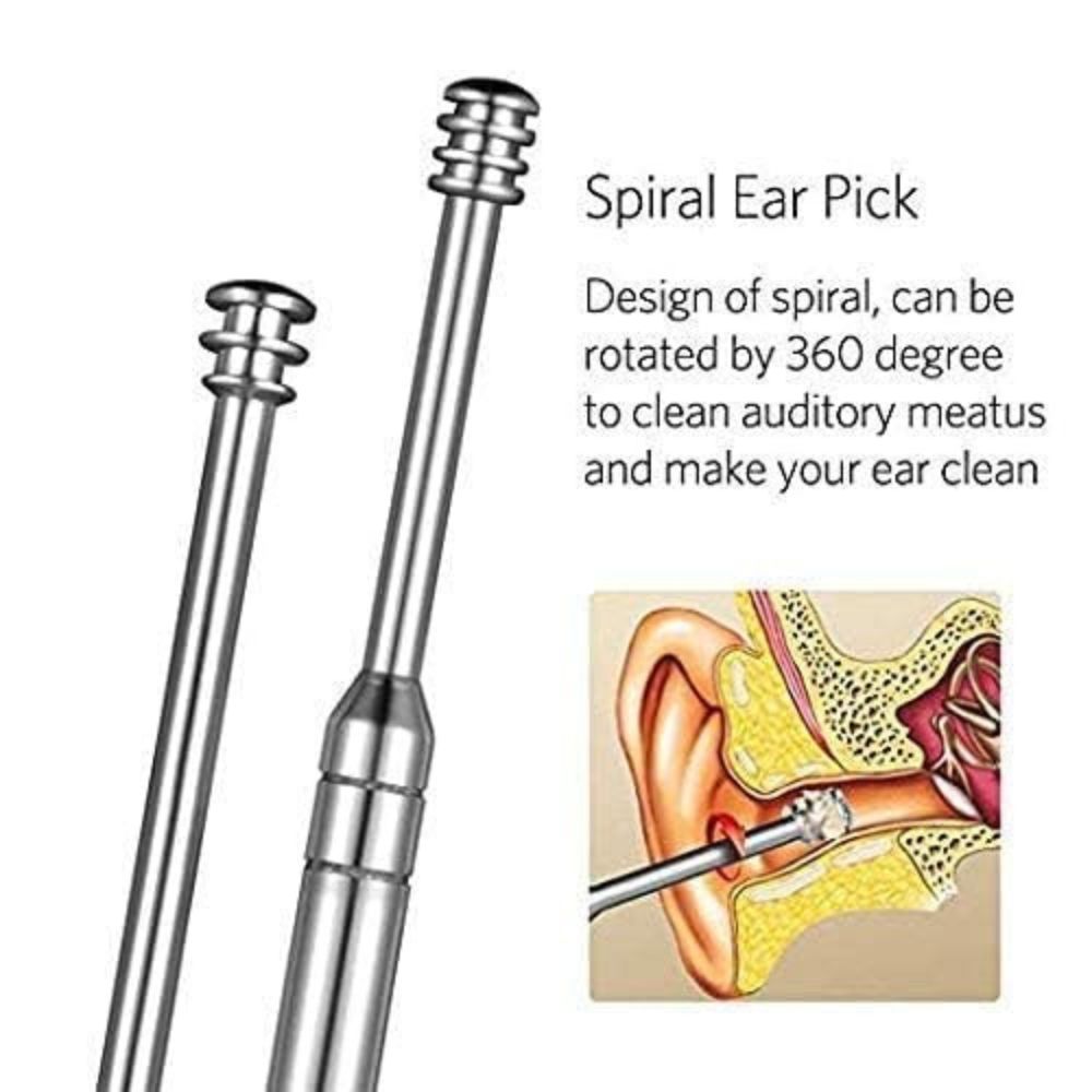 Stainless Steel Ear Wax Removal Kit (6 Pcs)