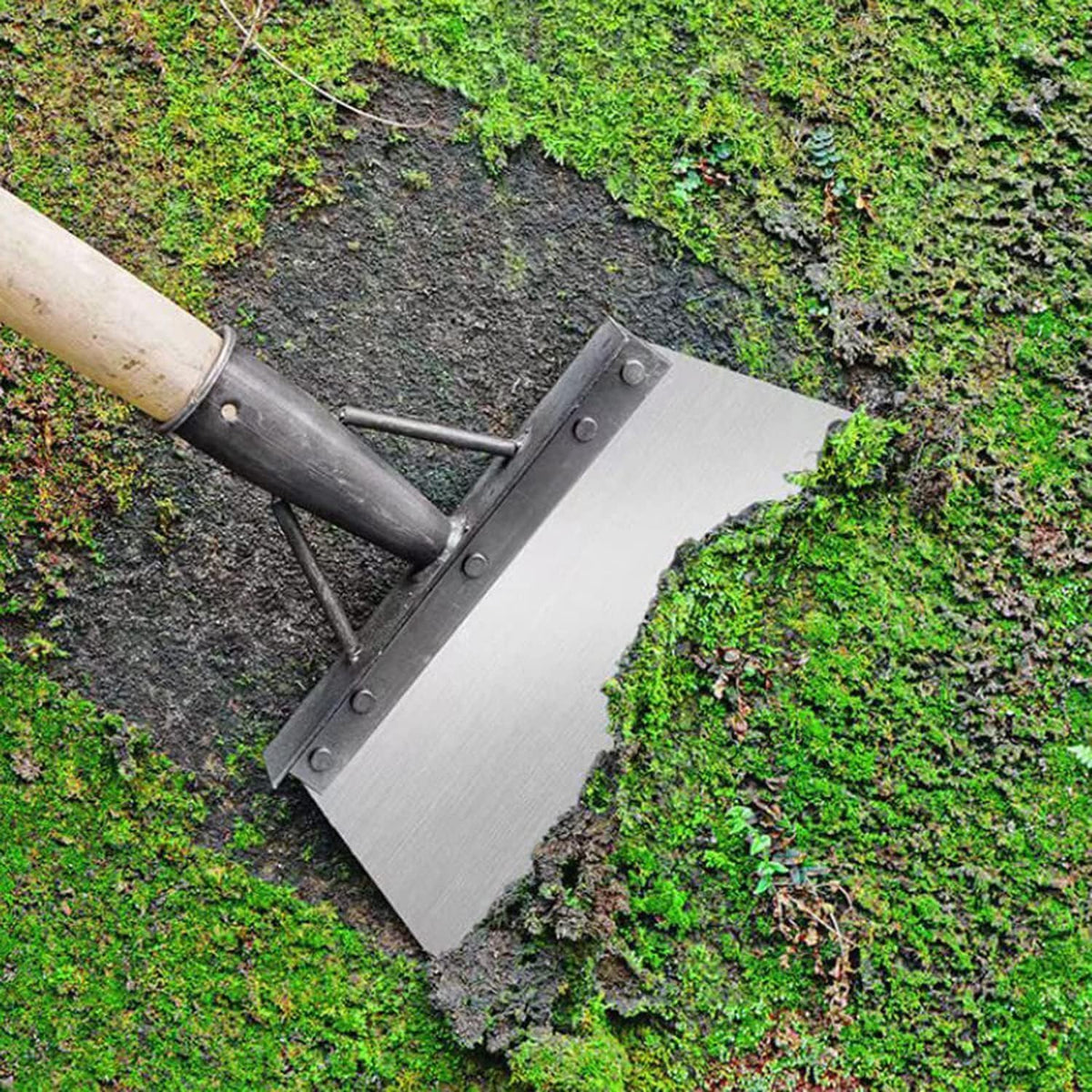 Heavy Duty Steel Garden Shovel Head & Weed Scraper