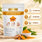 Turmeric Herbal Hair Removal Wax Powder  (Pack of 3)