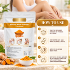 Turmeric Herbal Hair Removal Wax Powder  (Pack of 3)