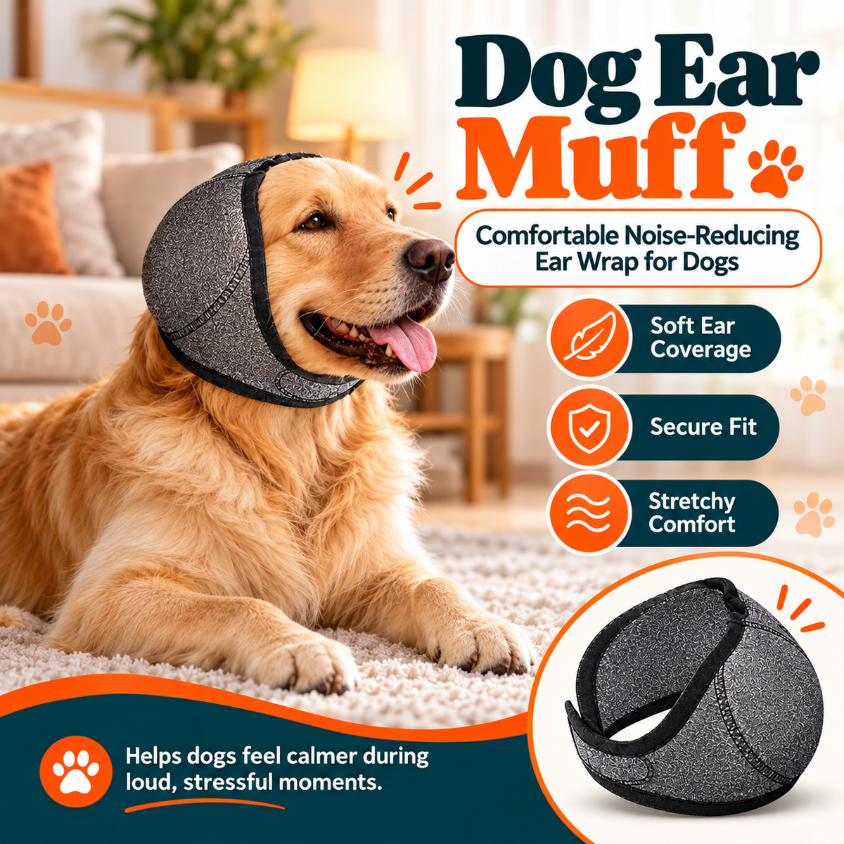 Dog Anxiety Relief Head Wrap