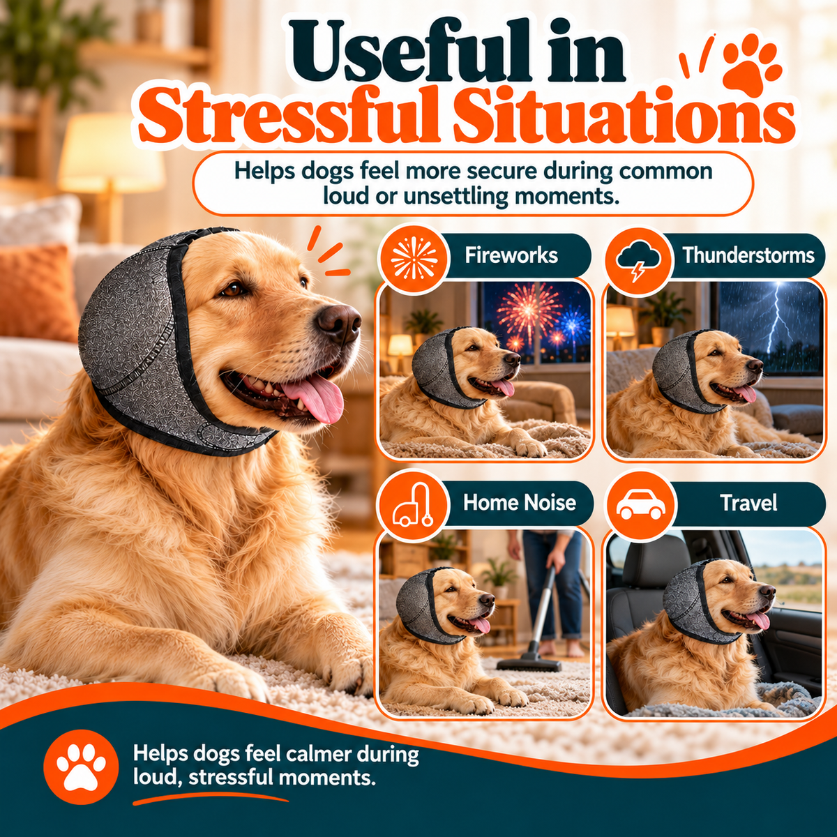 Dog Anxiety Relief Head Wrap