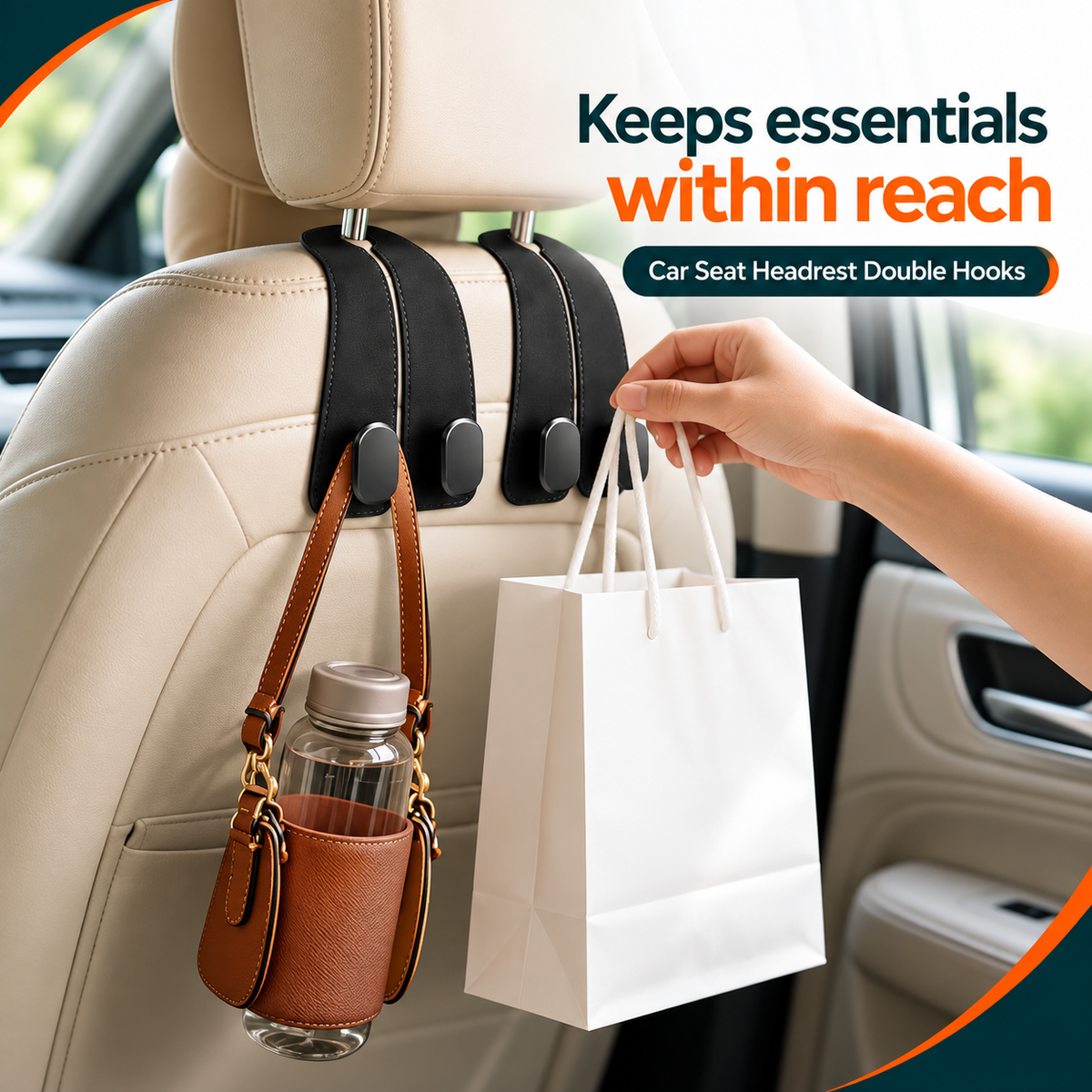 Seatback Bag Keeper – Pack of 4