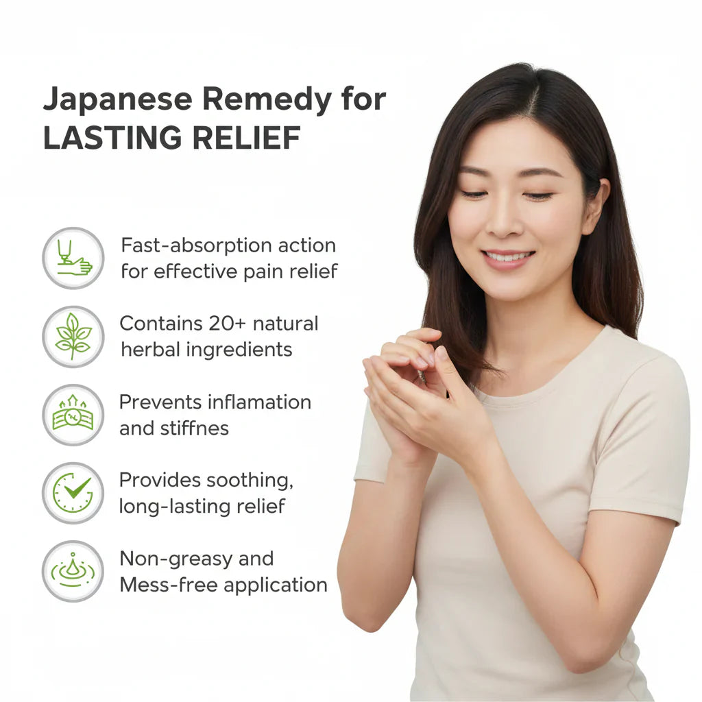 Japanese Pain Relief Massage Gel for Daily Joint & Muscle Pain (Relief While Walking, Sitting & Climbing Stairs) Buy 1 Get 1 Free