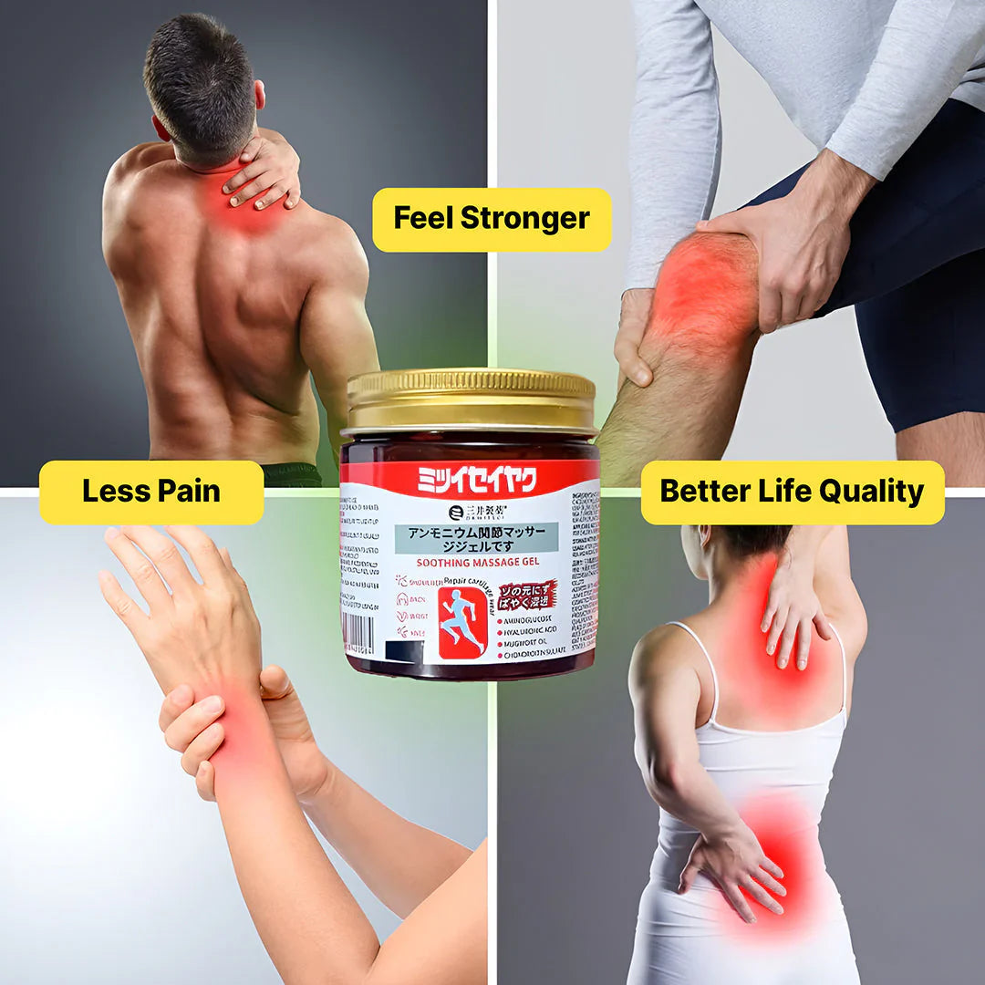 Japanese Pain Relief Massage Gel for Daily Joint & Muscle Pain (Relief While Walking, Sitting & Climbing Stairs) Buy 1 Get 1 Free
